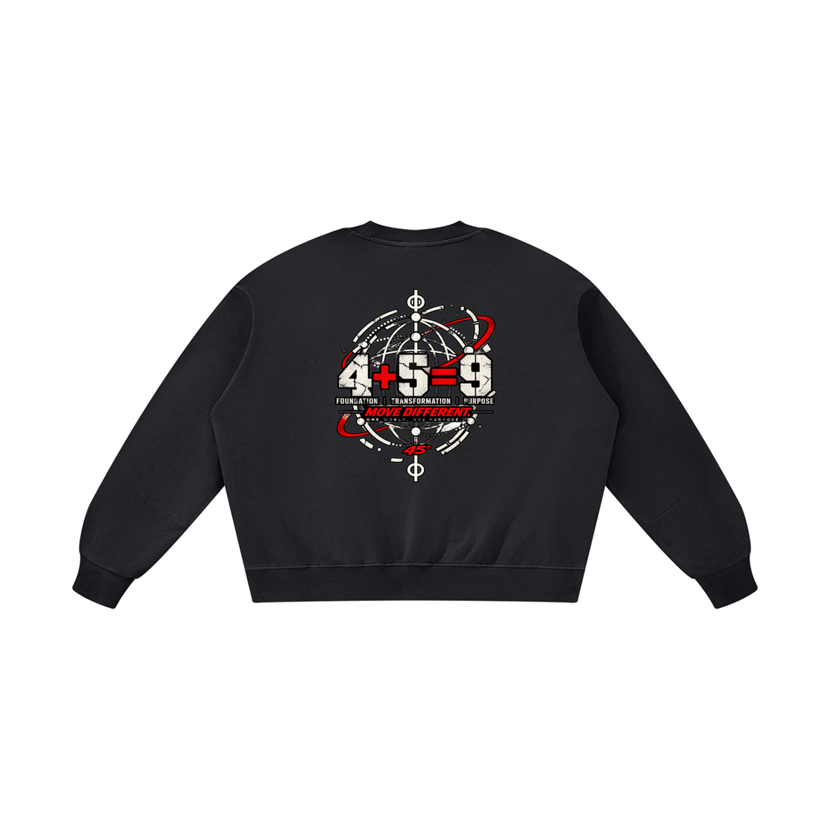 45° Unisex Boxy Vintage Washed Hoodie