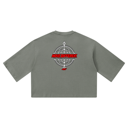 45° Unisex Waffle Boxy T-Shirt