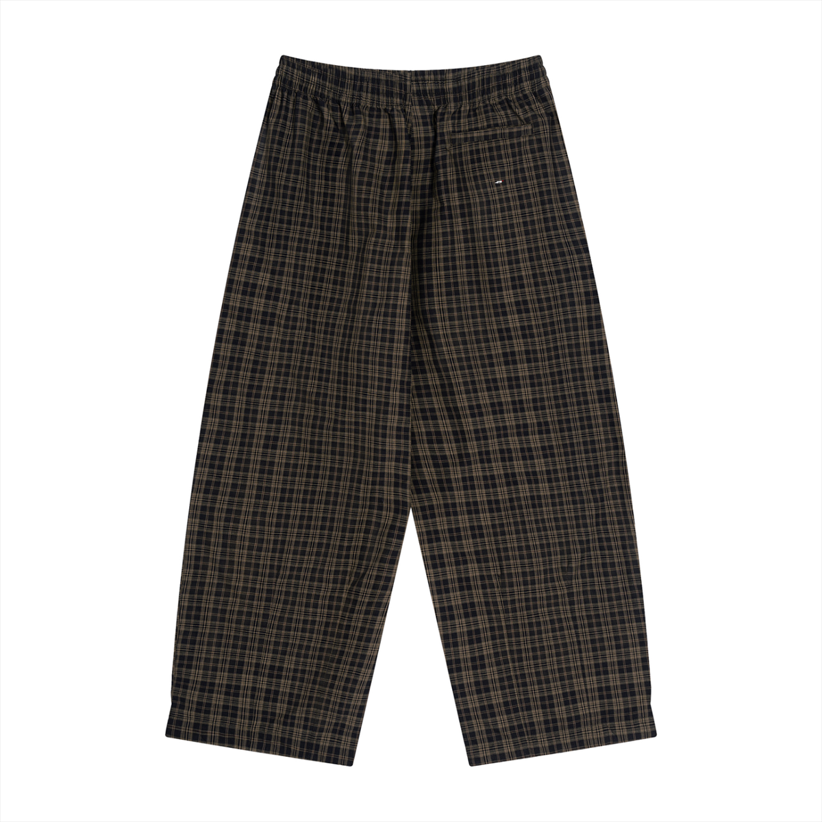 45° Plaid Wide-Leg Pants