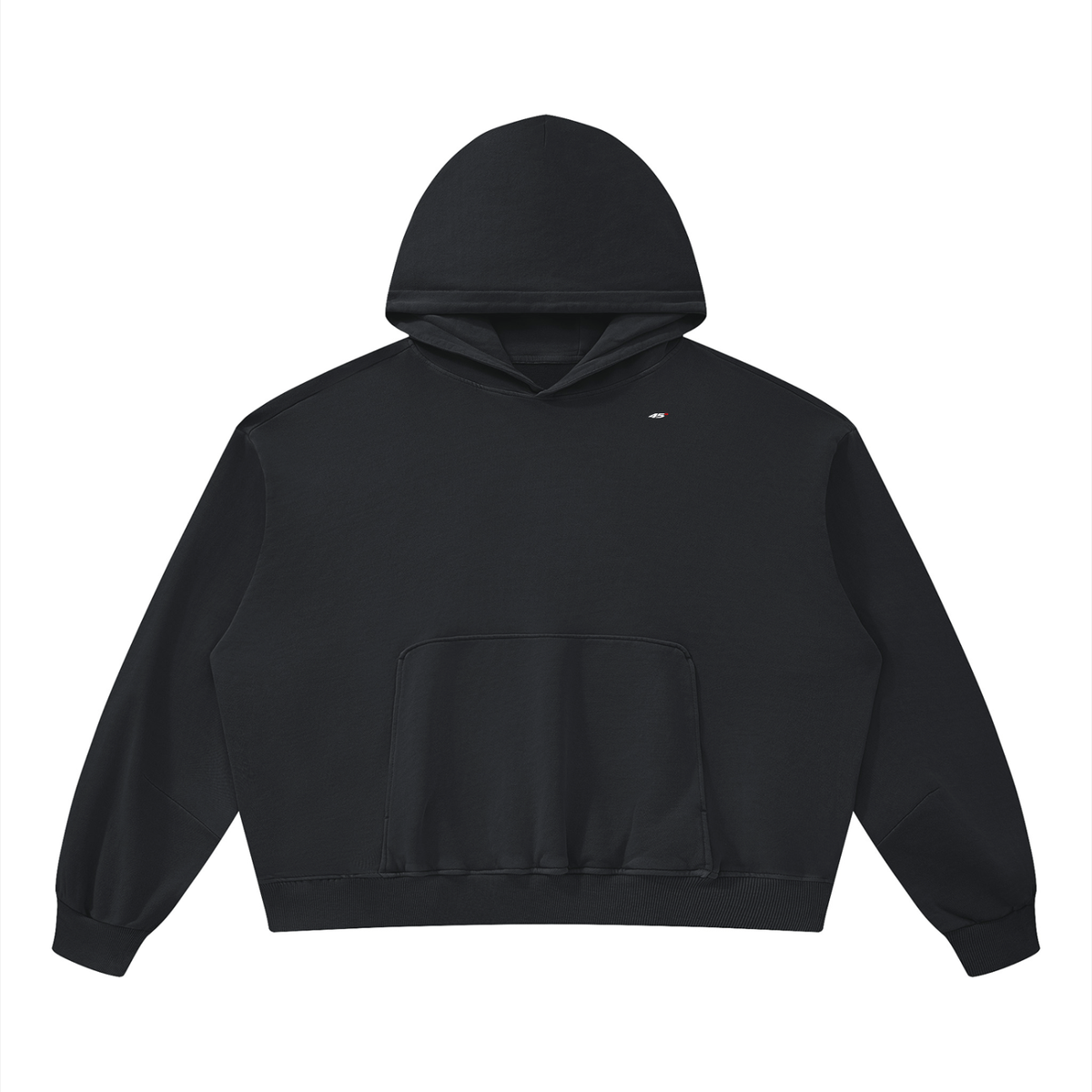 45° Unisex Boxy Vintage Washed Hoodie