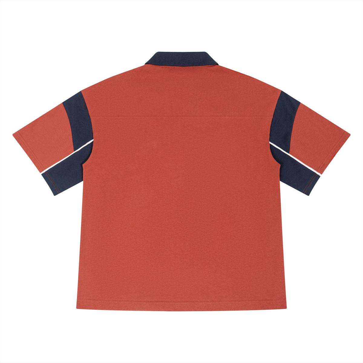 Unisex Boxy Color Block Polo Shirt