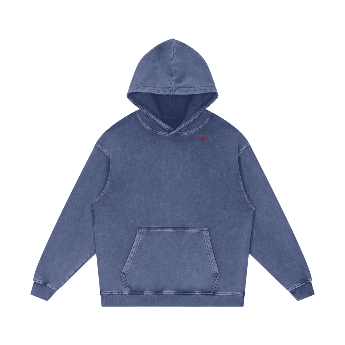 45° Snow Washed Loose Cotton Hoodie