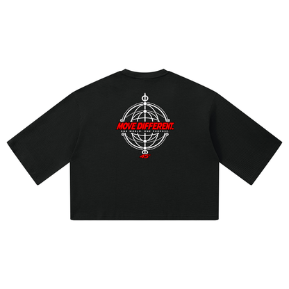 45° Unisex Waffle Boxy T-Shirt