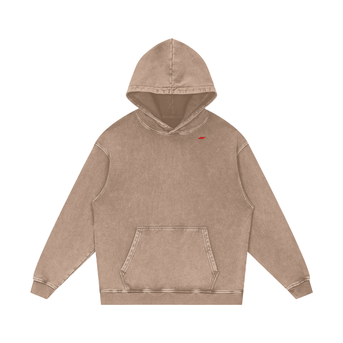 45° Snow Washed Loose Cotton Hoodie