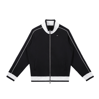 45° Colour-Block Zip Track Jacket