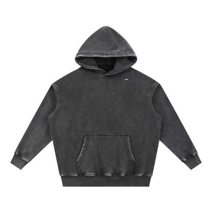 45° Snow-Wash Oversized Fleece Hoodie