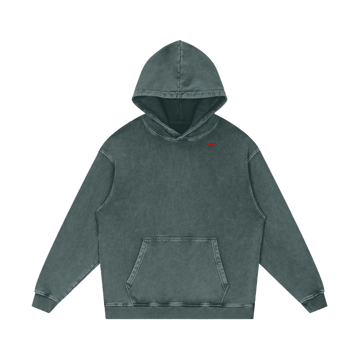 45° Snow Washed Loose Cotton Hoodie