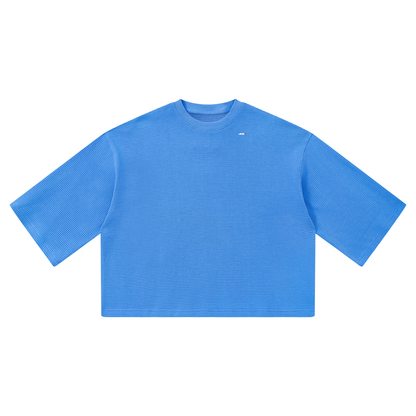 45° Unisex Waffle Boxy T-Shirt