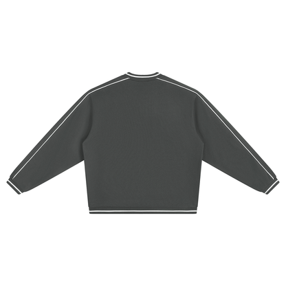 45° Colour-Block V-Neck Sweatshirt