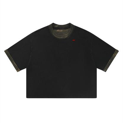 45° Mineral Wash Boxy Panel Tee