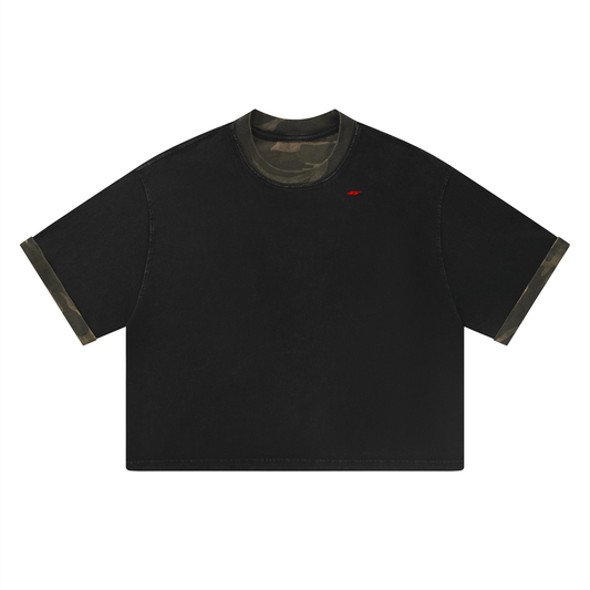 45° Mineral Wash Boxy Panel Tee