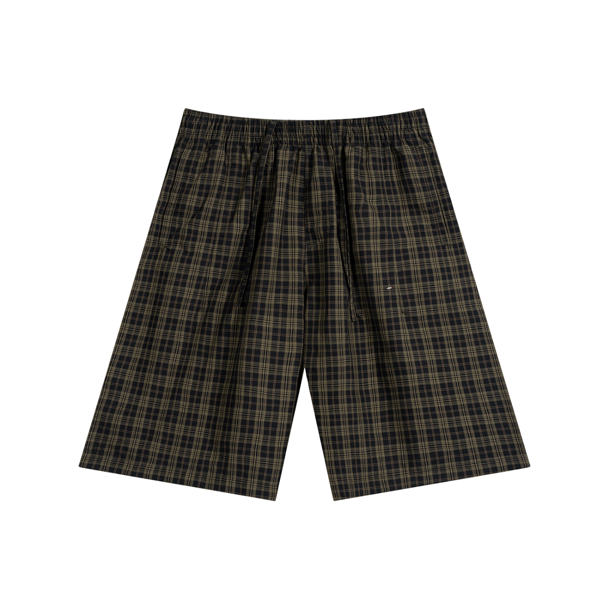 45° Plaid Wide-Leg Shorts
