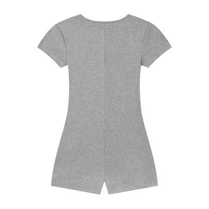 45° Women's Dual-Function Cape Tie-Waist Romper