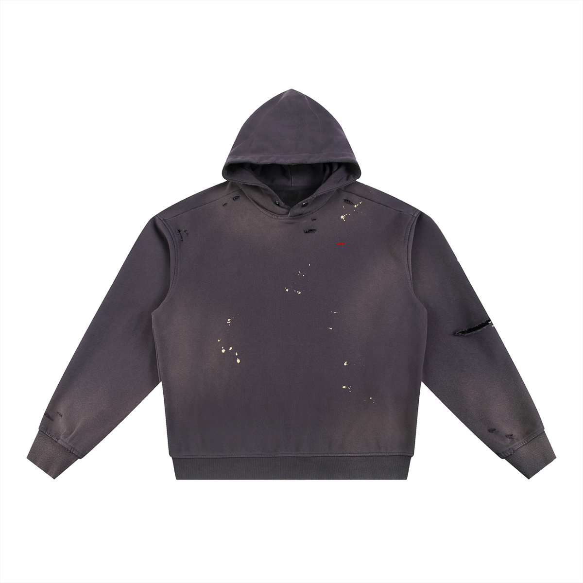 45° Sun Fade Frayed Fleece Hoodie