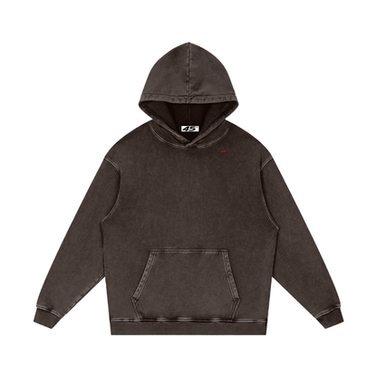 45° Snow-Washed Heavyweight Cotton Hoodie