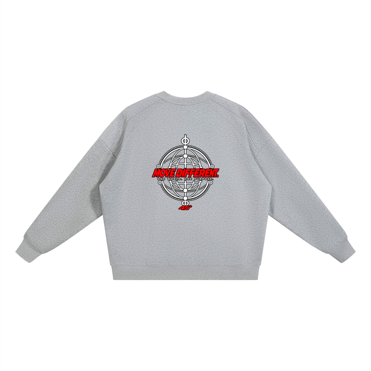 45° Unisex Oversized V-Neck Sweatshirt