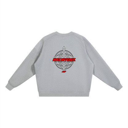 45° Unisex Oversized V-Neck Sweatshirt