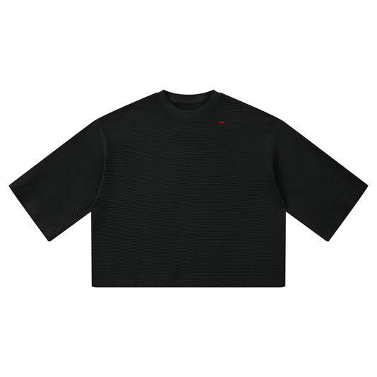 45° Unisex Waffle Boxy T-Shirt
