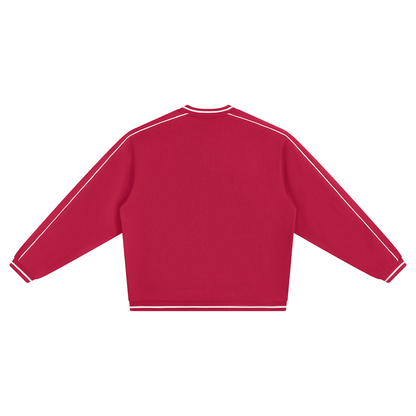 45° Colour-Block V-Neck Sweatshirt