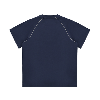 45° Striped Raglan Heavyweight Tee