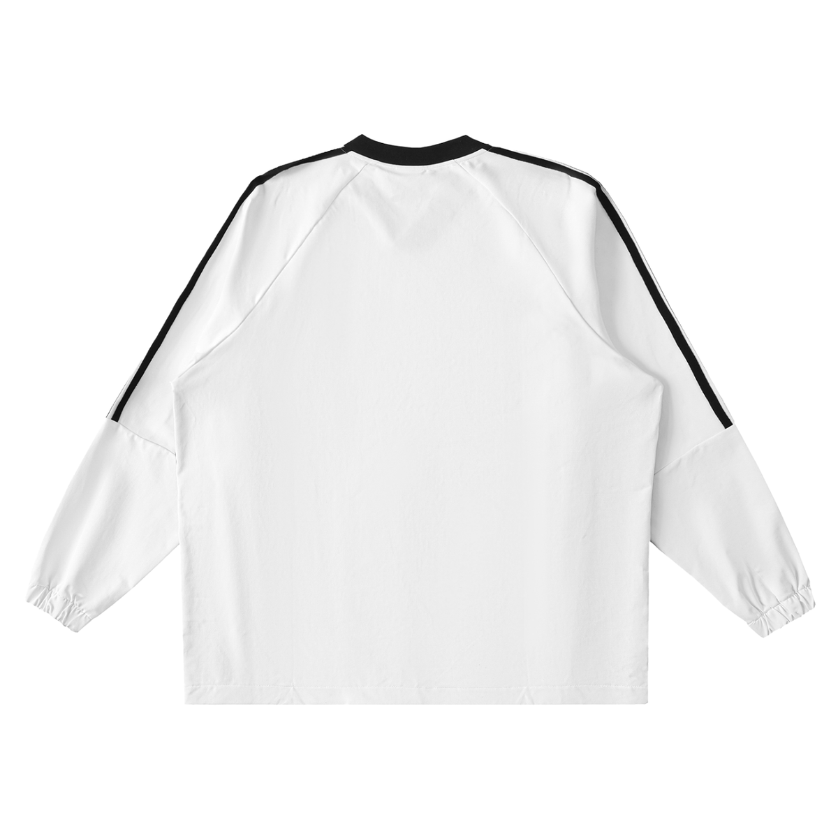 45° Color-Block V-Neck Long-Sleeve T-Shirt
