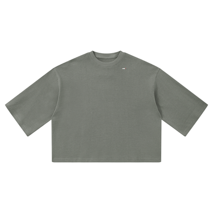 45° Unisex Waffle Boxy T-Shirt