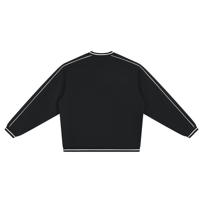 45° Colour-Block V-Neck Sweatshirt