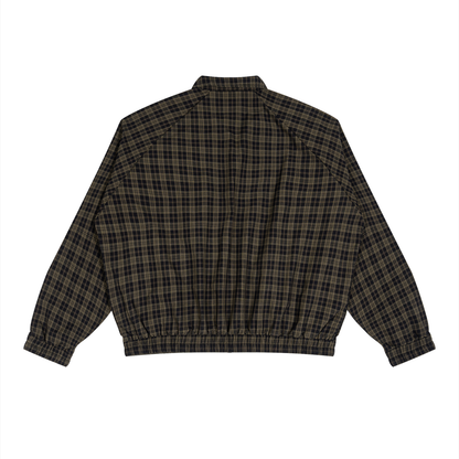 45° Plaid Full-Zip Track Jacket