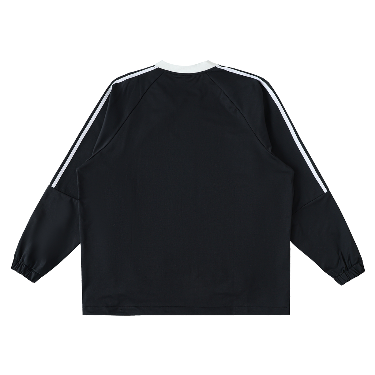 45° Color-Block V-Neck Long-Sleeve T-Shirt