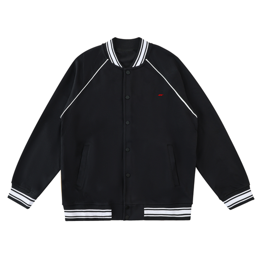 45° Contrast Trim Varsity Jacket