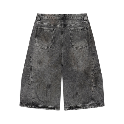 45° Vintage Wash Wide-Leg Denim Jeans