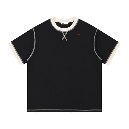 45° Unisex Contrast-Stitched Ringer T-Shirt