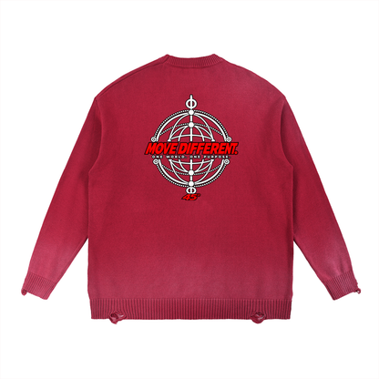 45° Sun-Fade Distressed Crewneck