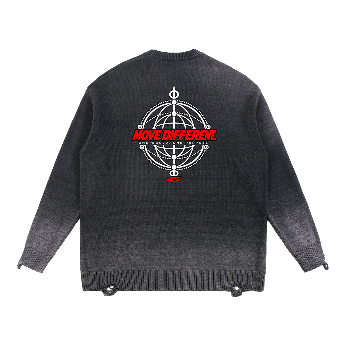45° Sun-Fade Distressed Crewneck