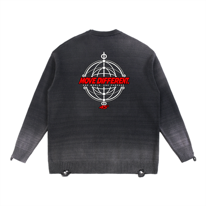 45° Sun-Fade Distressed Crewneck