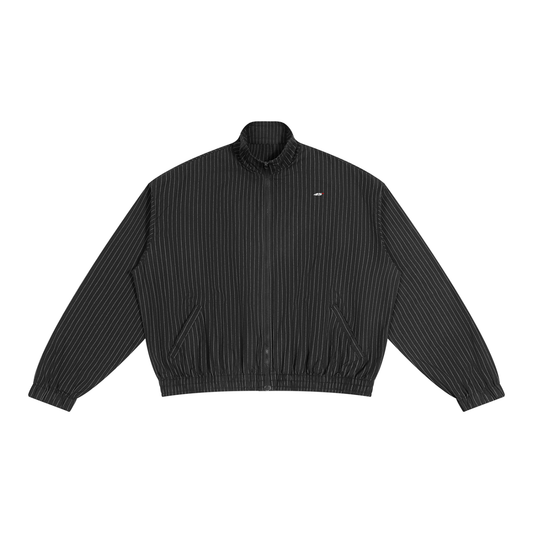 Unisex Striped Full-Zip Track Jacket