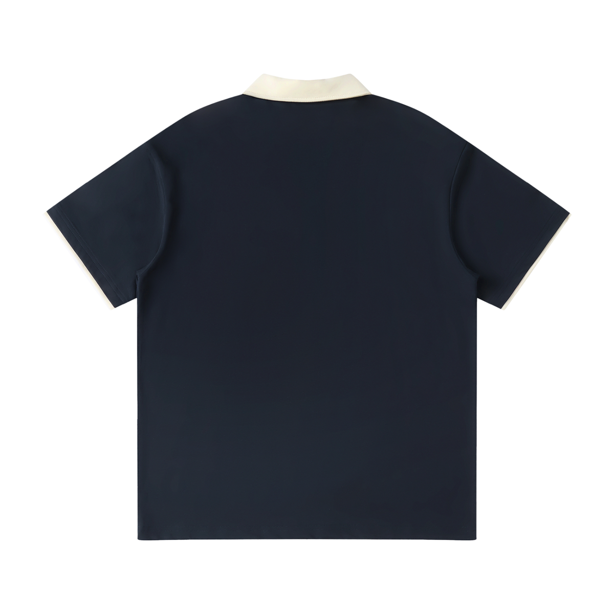45° Contrast Collar Raglan Polo Shirt
