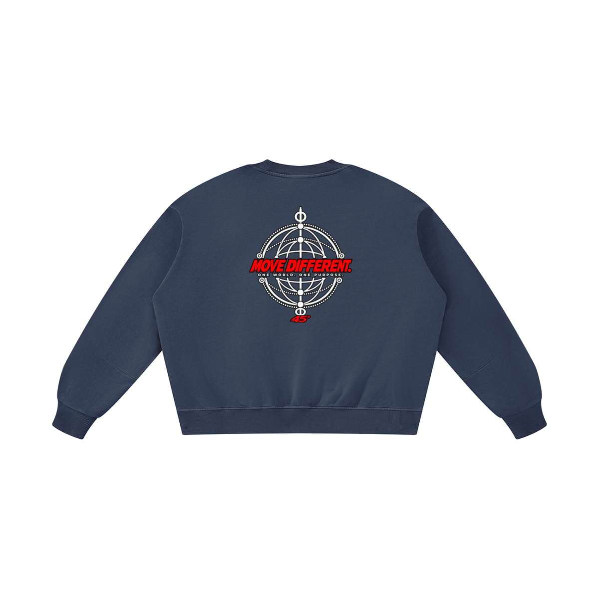 45° Unisex Boxy Vintage Washed Sweatshirt