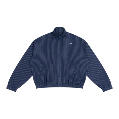 Unisex Striped Full-Zip Track Jacket