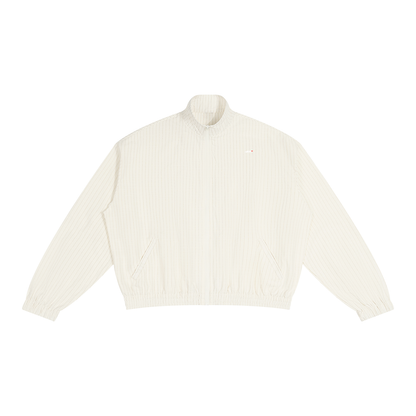 Unisex Striped Full-Zip Track Jacket