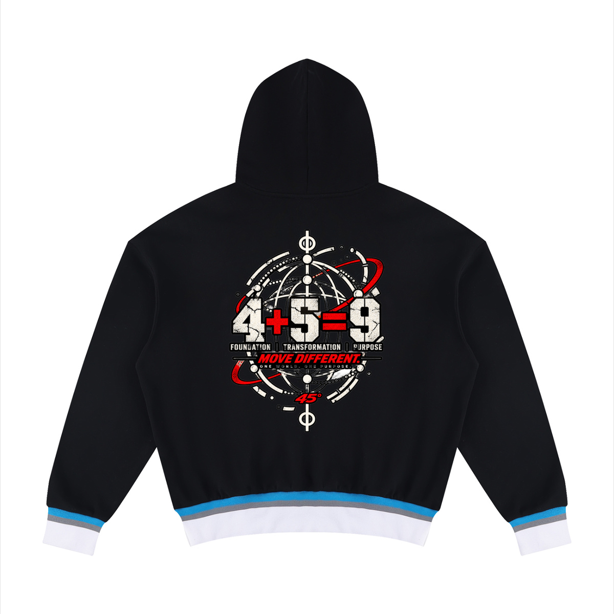 45° Color Block Boxy Hoodie