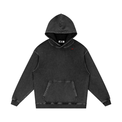 45° Snow-Washed Heavyweight Cotton Hoodie