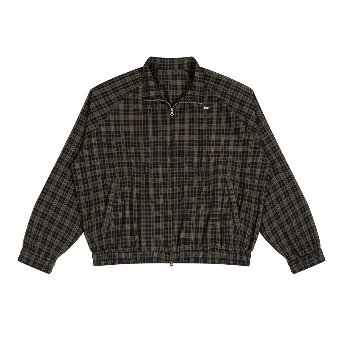 45° Plaid Full-Zip Track Jacket