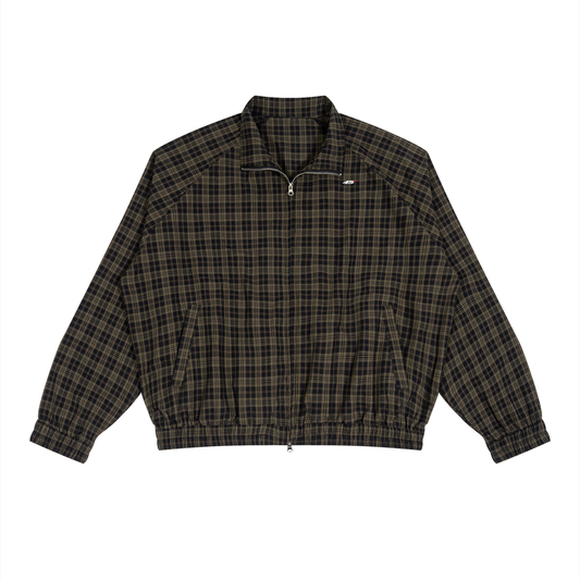 45° Plaid Full-Zip Track Jacket