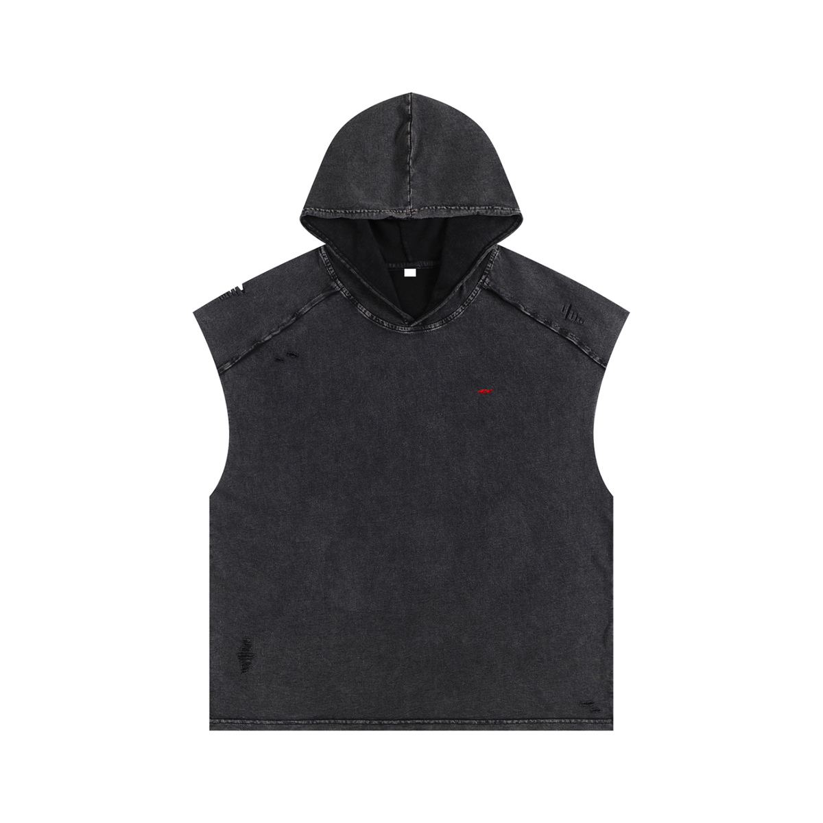 45° Snow-Washed Hooded Tank Top