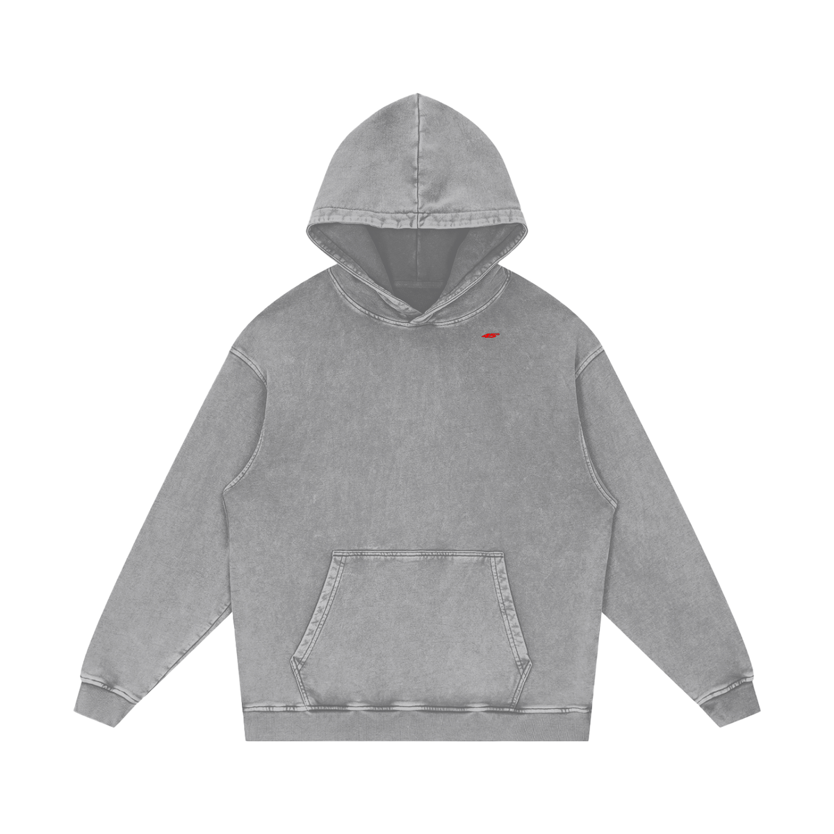 45° Snow Washed Loose Cotton Hoodie